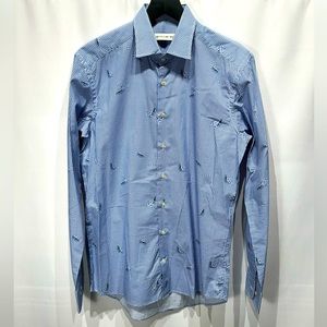 ETRO Men’s Hummingbird Print Shirt